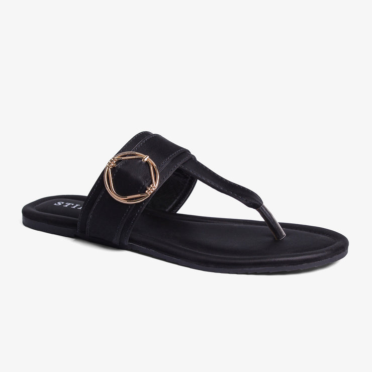 Women's Abrin Toe Flats-SF2538
